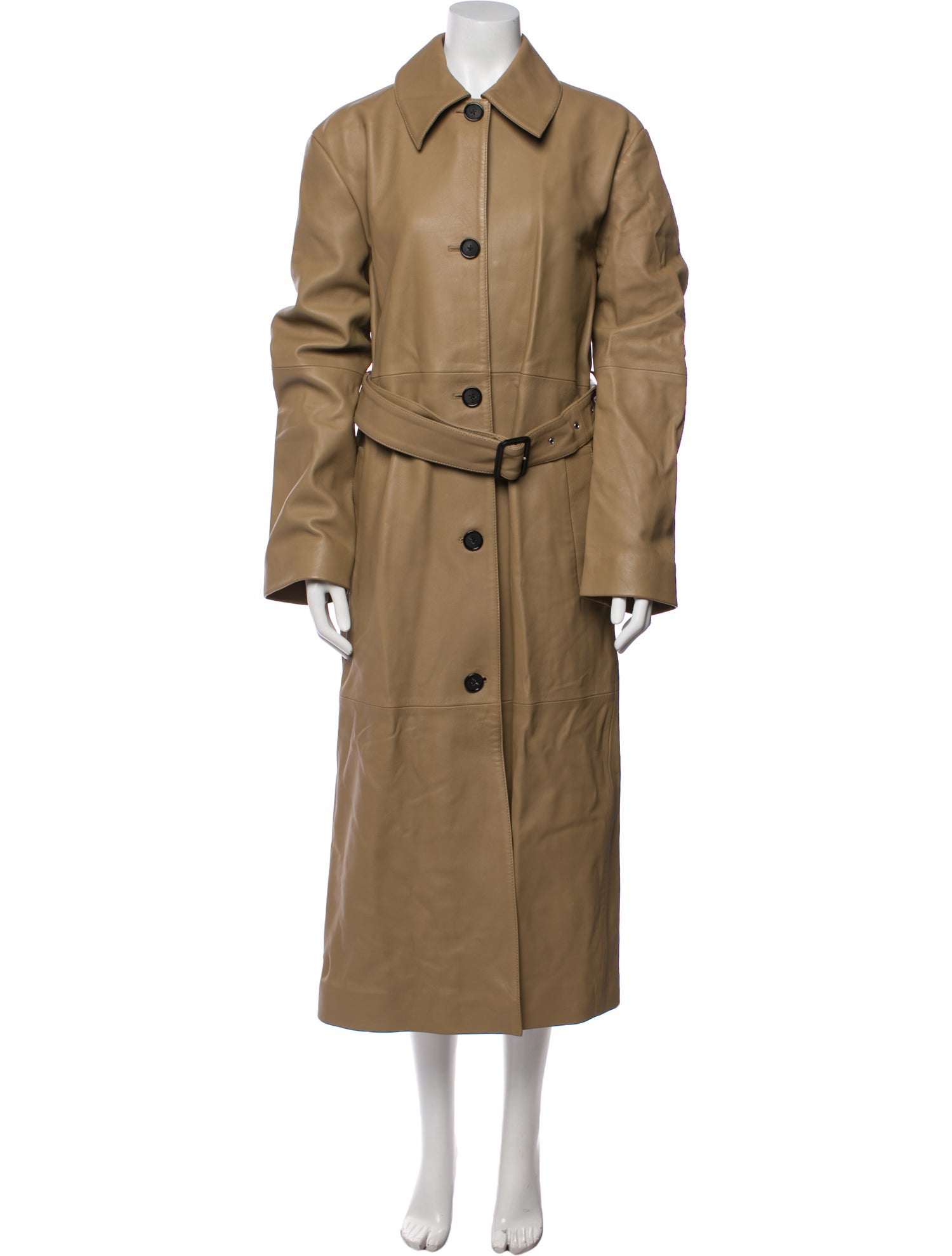 TOTEME Lamb Leather Trench Coat