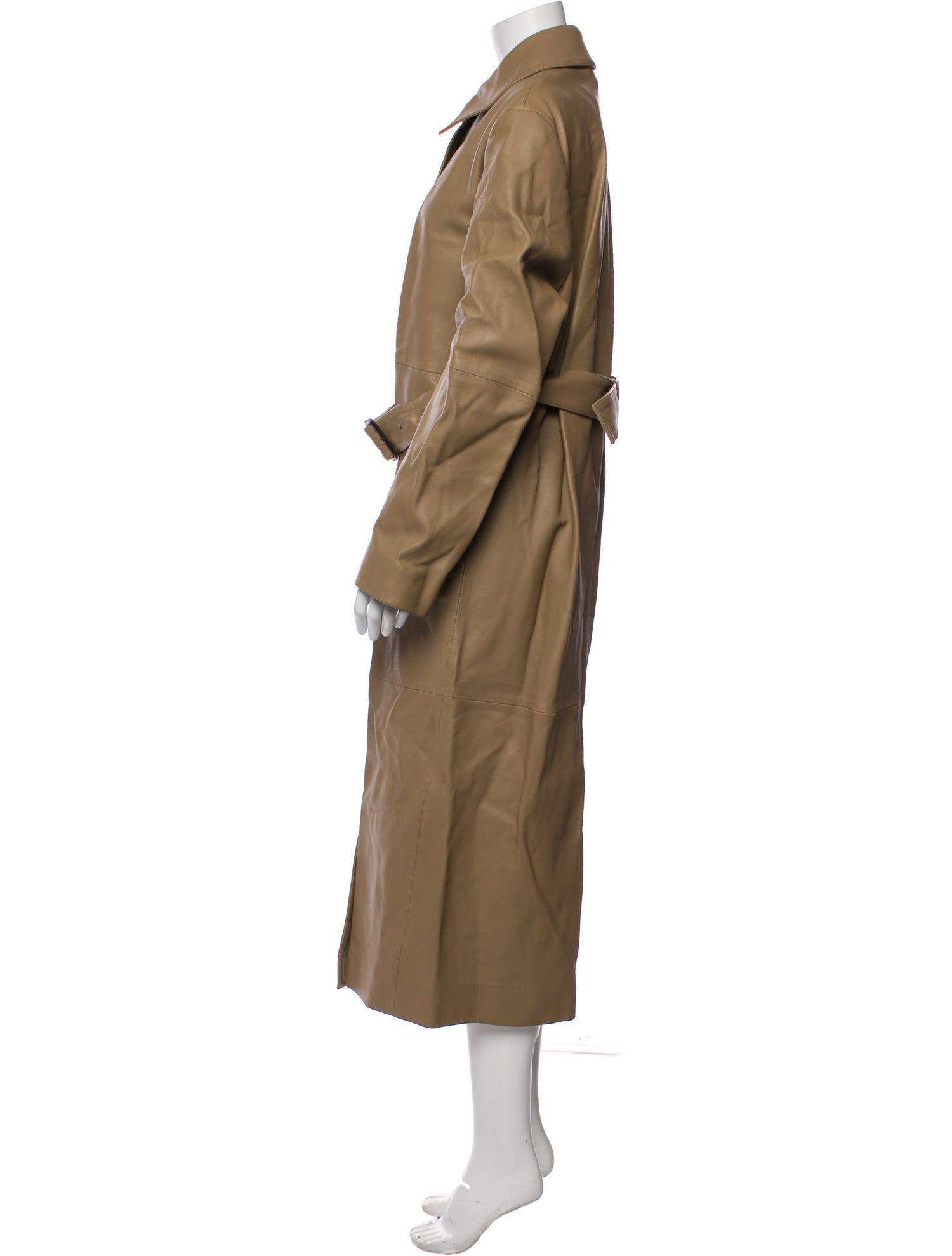 TOTEME Lamb Leather Trench Coat