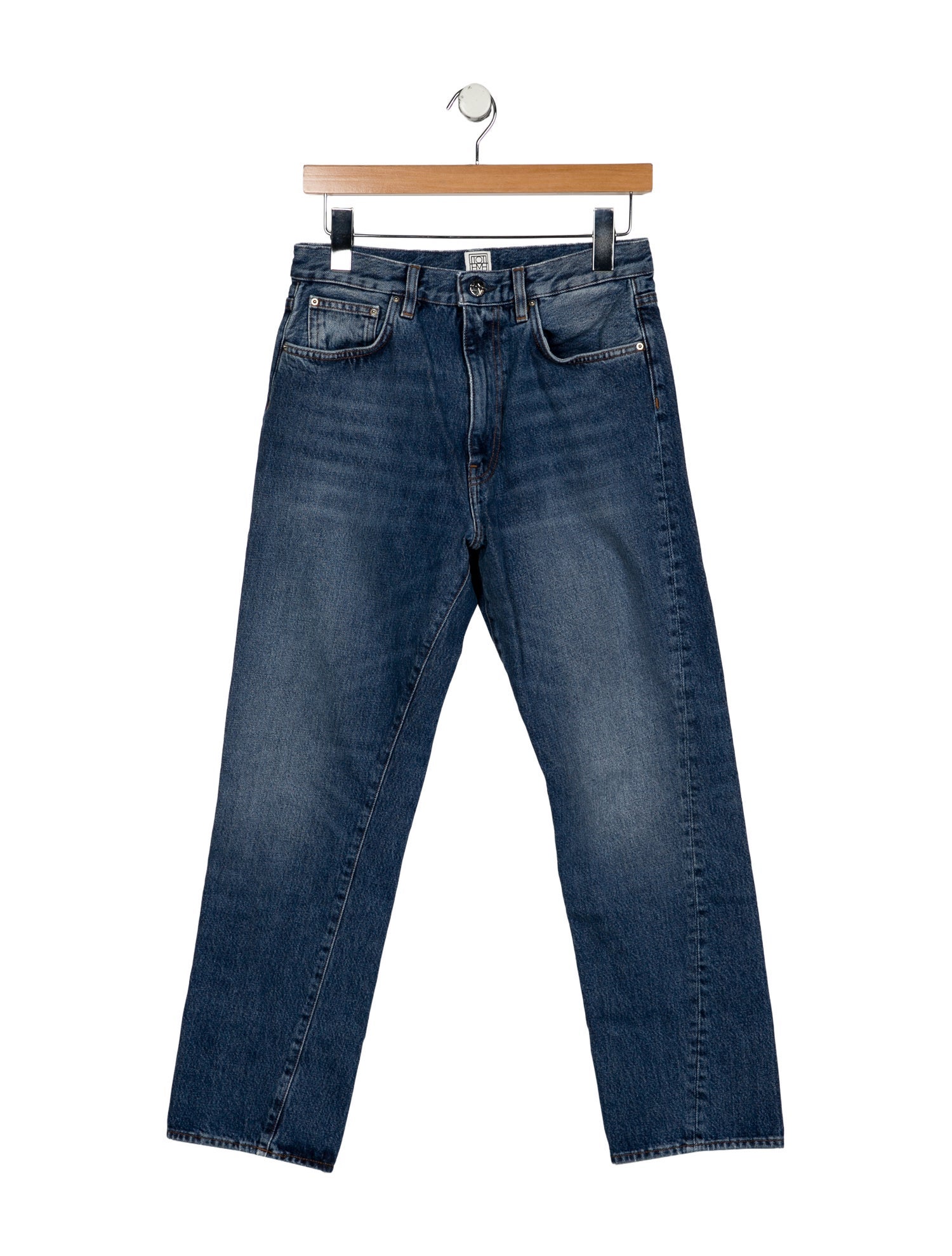 TOTEME Mid-Rise Straight Leg Jeans