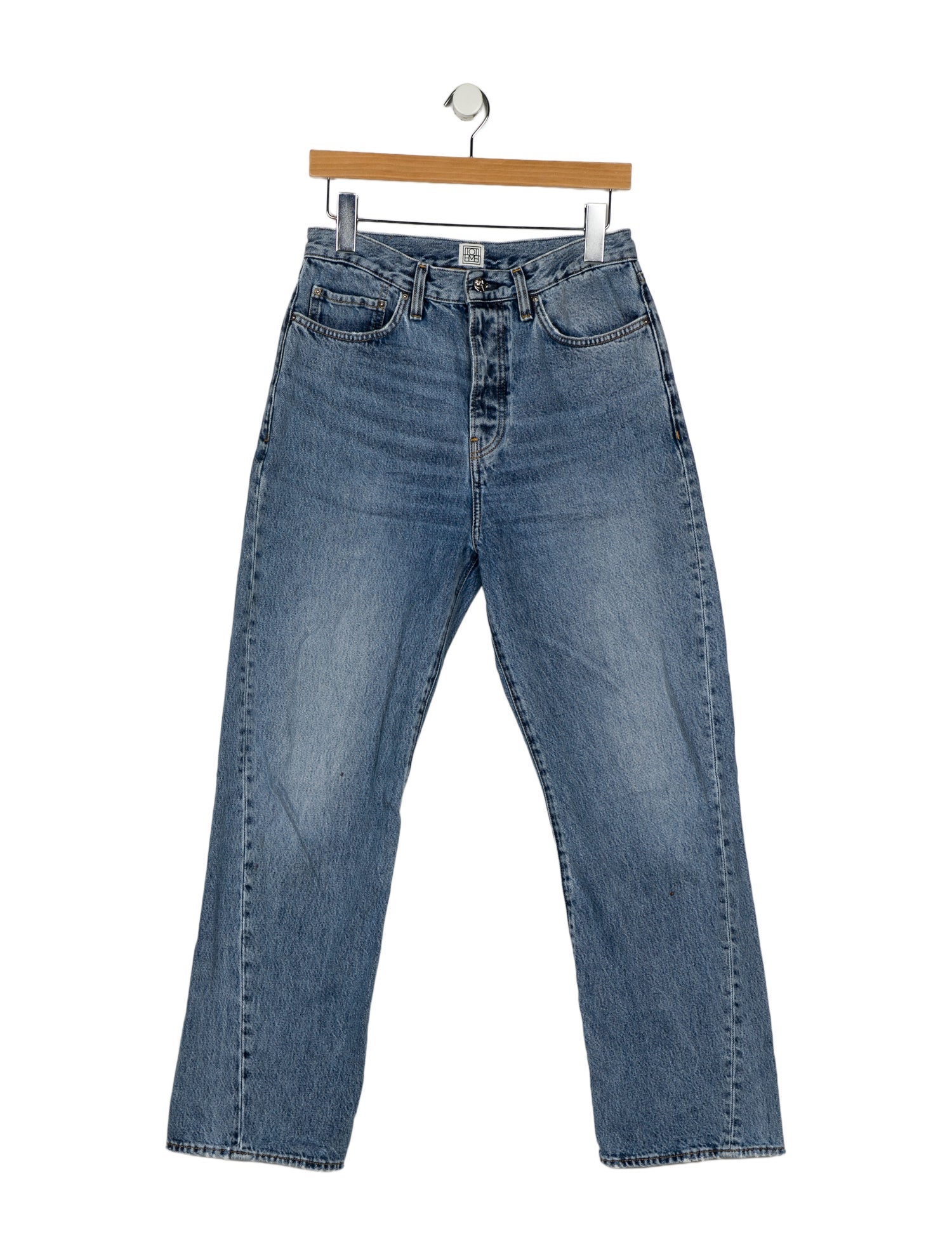 TOTEME High-Rise Straight Leg Jeans