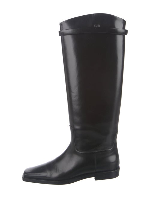 TOTEME Leather Leather Trim Embellishment Riding Boots