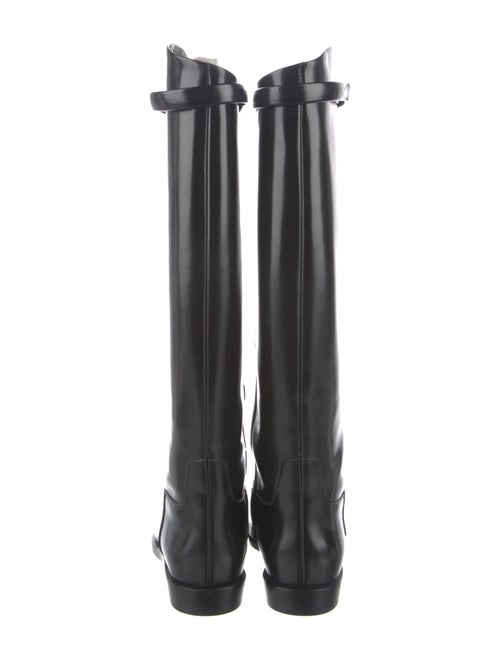 TOTEME Leather Leather Trim Embellishment Riding Boots