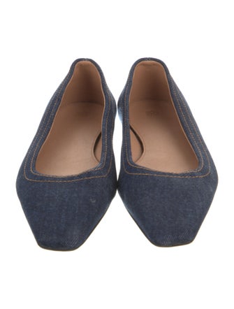TOTEME Denim Ballet Flats