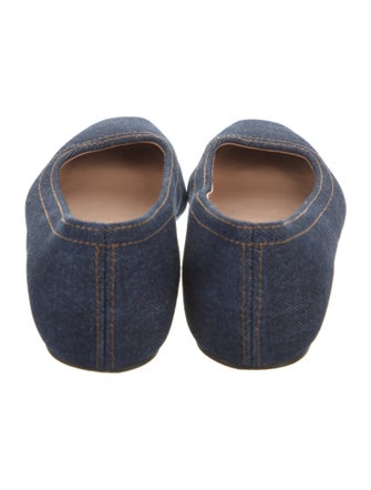 TOTEME Denim Ballet Flats