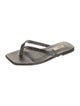TOTEME Embossed Leather Flip Flops