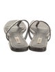 TOTEME Embossed Leather Flip Flops