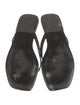 TOTEME Embossed Leather Flip Flops