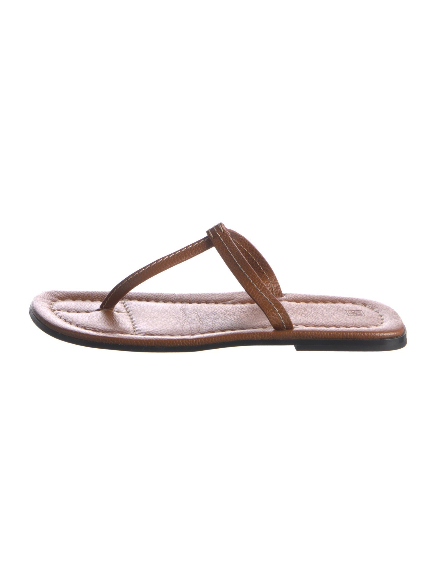TOTEME Leather T-Strap Sandals