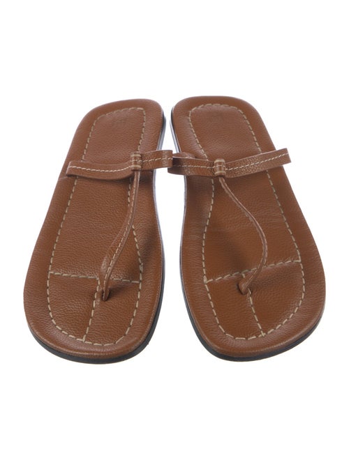 TOTEME Leather T-Strap Sandals