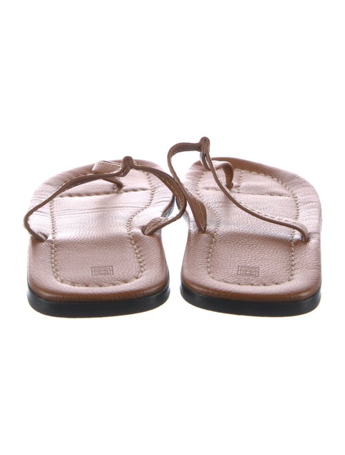 TOTEME Leather T-Strap Sandals