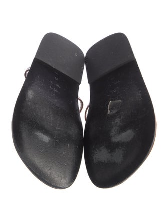 TOTEME Leather T-Strap Sandals