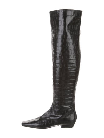 TOTEME Embossed Leather Boots