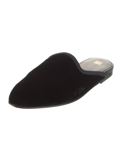 TOTEME Velvet Grosgrain Trim Mules
