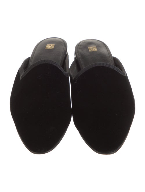TOTEME Velvet Grosgrain Trim Mules