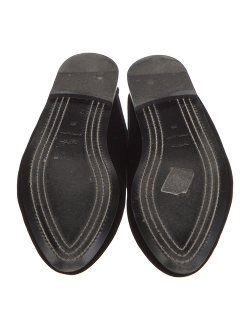 TOTEME Velvet Grosgrain Trim Mules