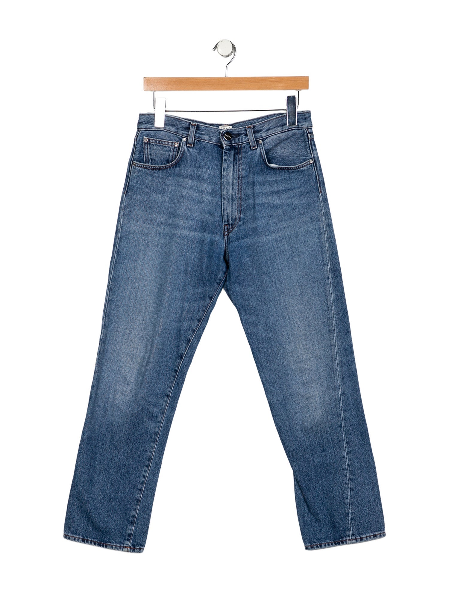 TOTEME High-Rise Straight Leg Jeans