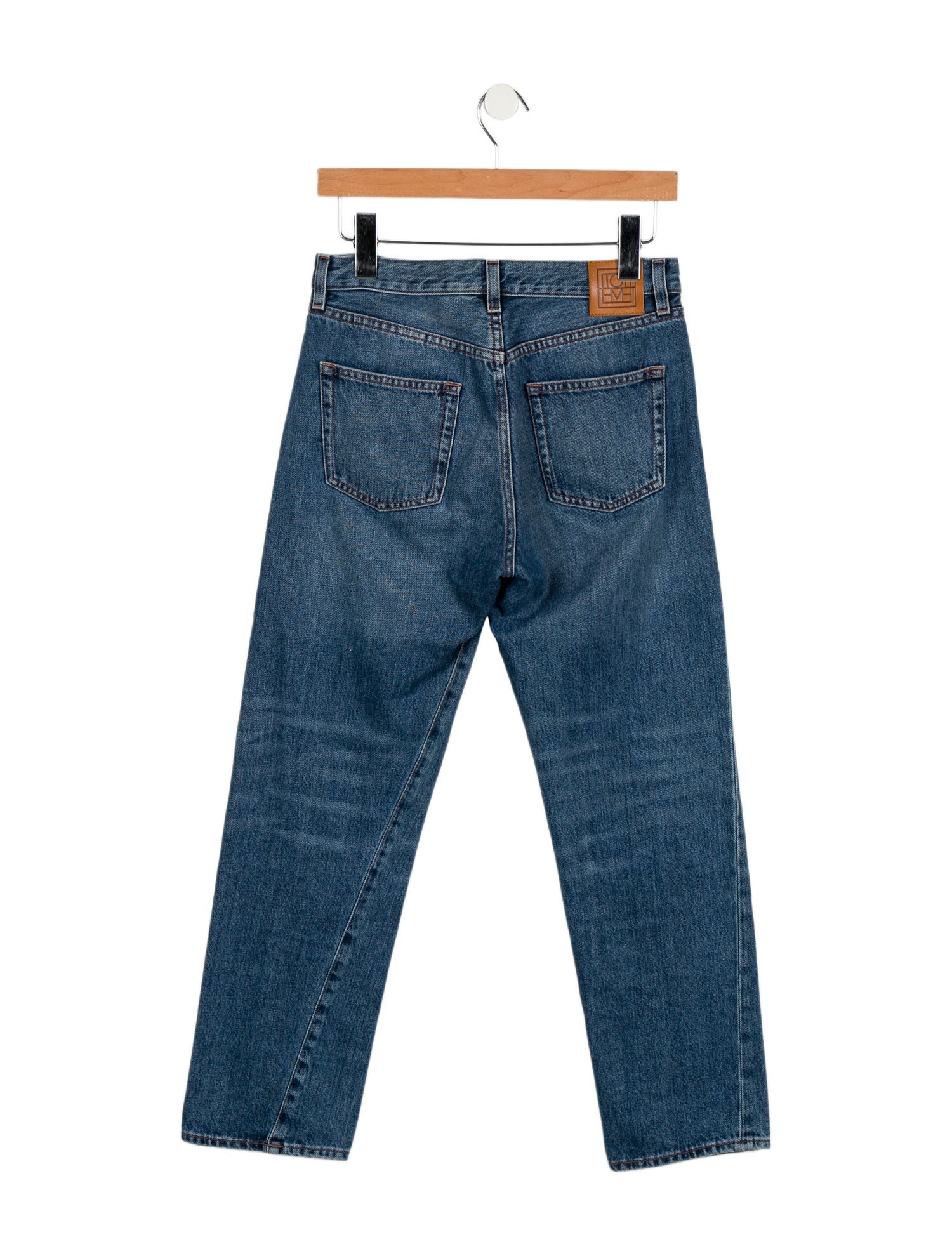 TOTEME Mid-Rise Straight Leg Jeans