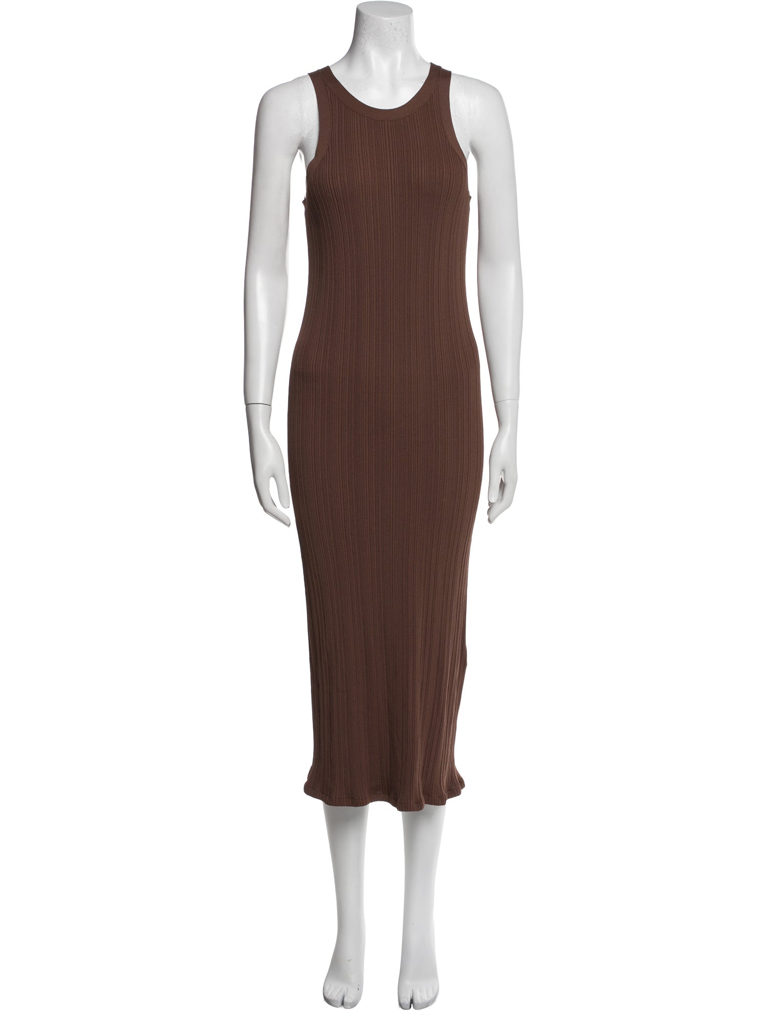 TOTEME Seamless Rib Tank Long Dress - Brown Dresses, Clothing - TTM56729 |  The RealReal