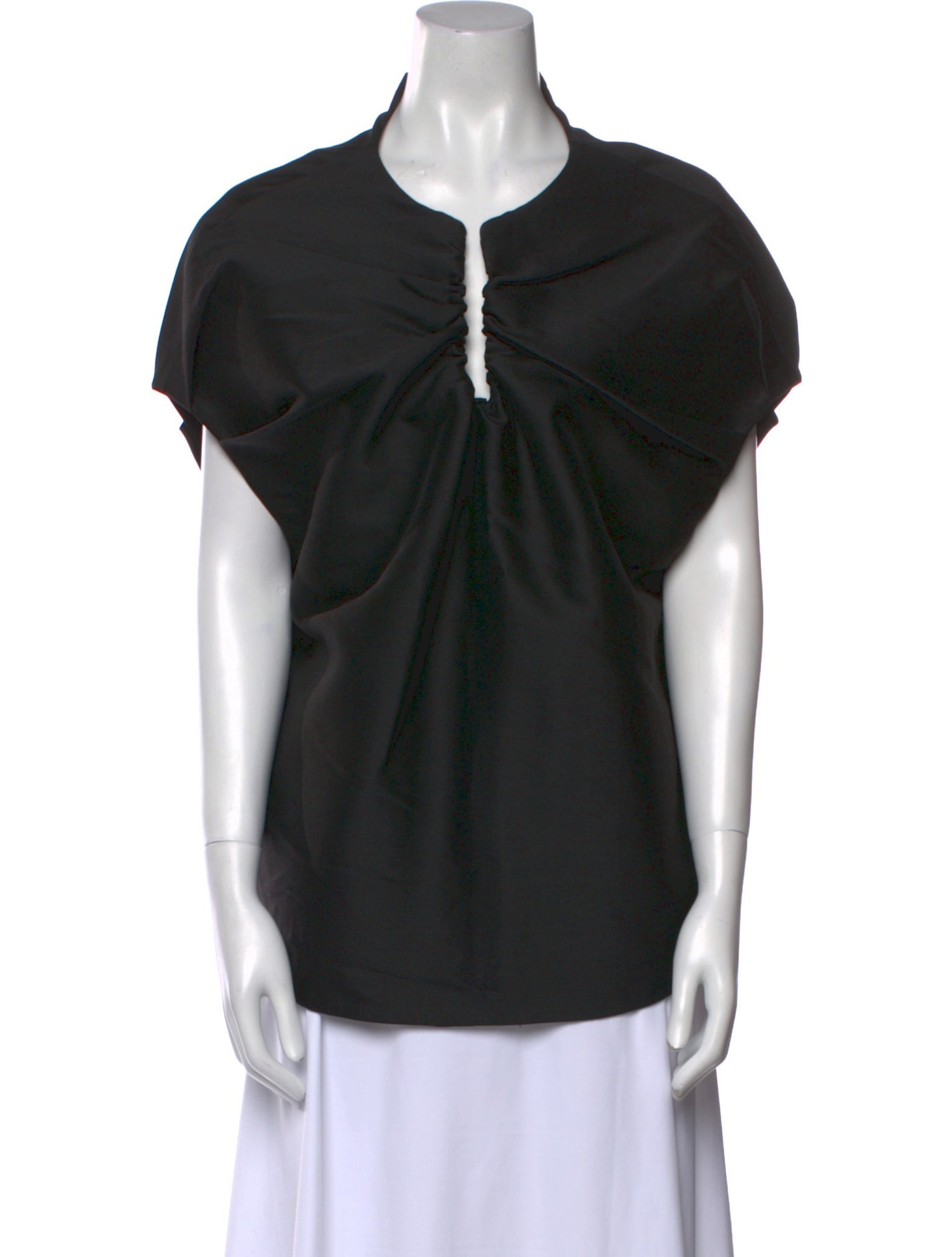 TOTEME V-Neck Short Sleeve Blouse