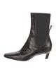 TOTEME Embossed Leather Animal Print Chelsea Boots