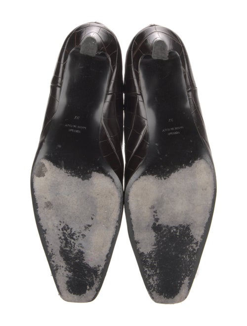 TOTEME Embossed Leather Animal Print Chelsea Boots