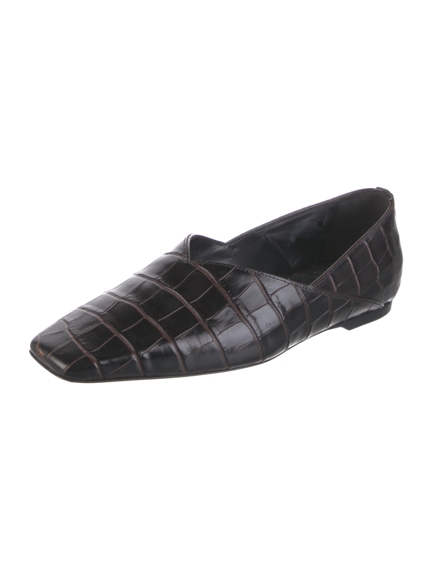 TOTEME Embossed Leather Flats
