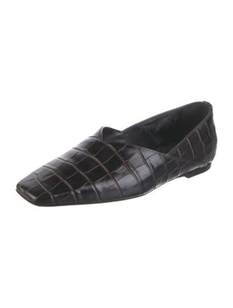 TOTEME Embossed Leather Flats