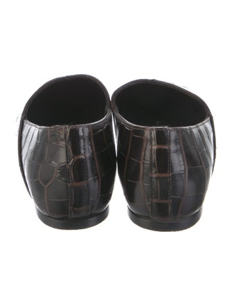 TOTEME Embossed Leather Flats