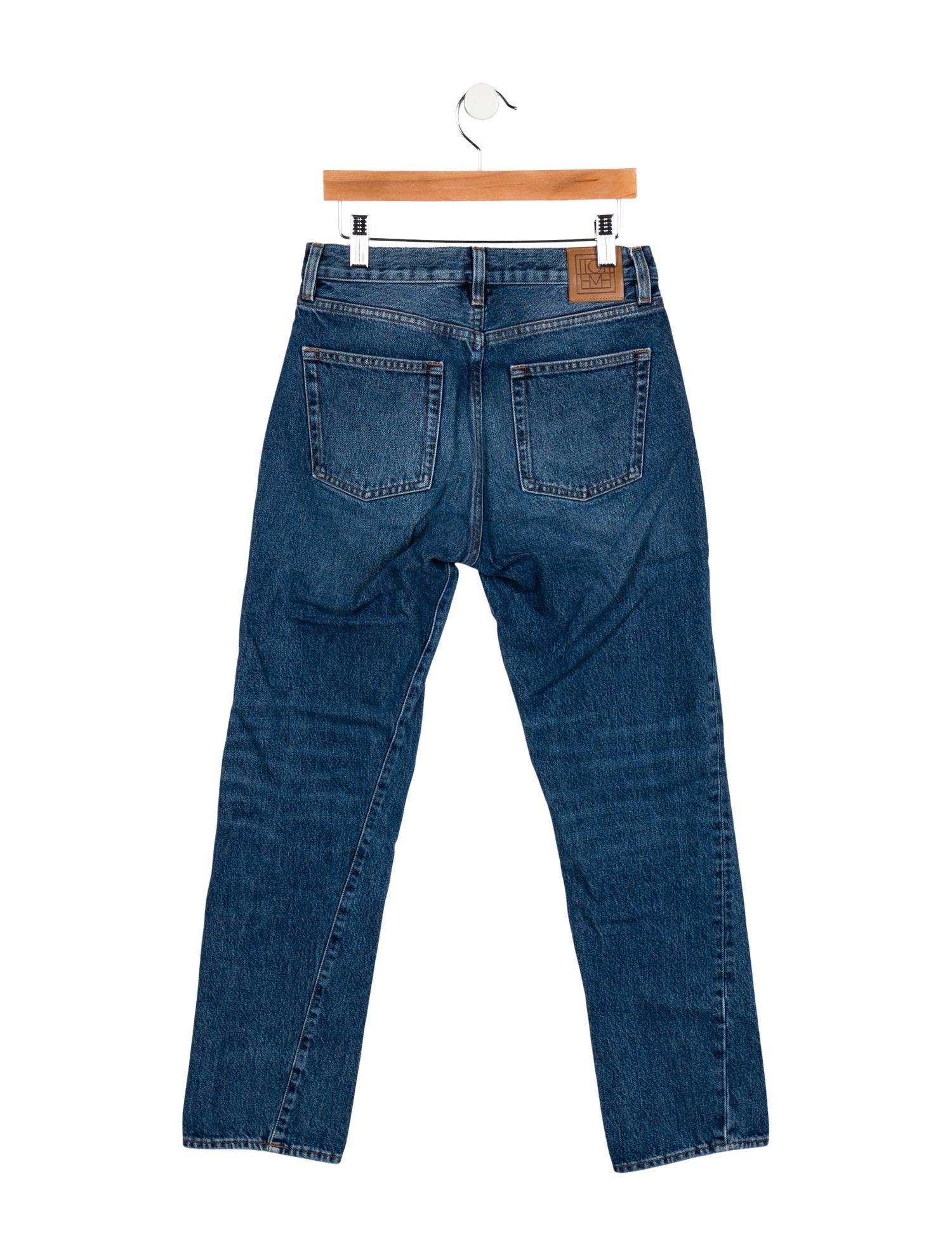 TOTEME Mid-Rise Straight Leg Jeans