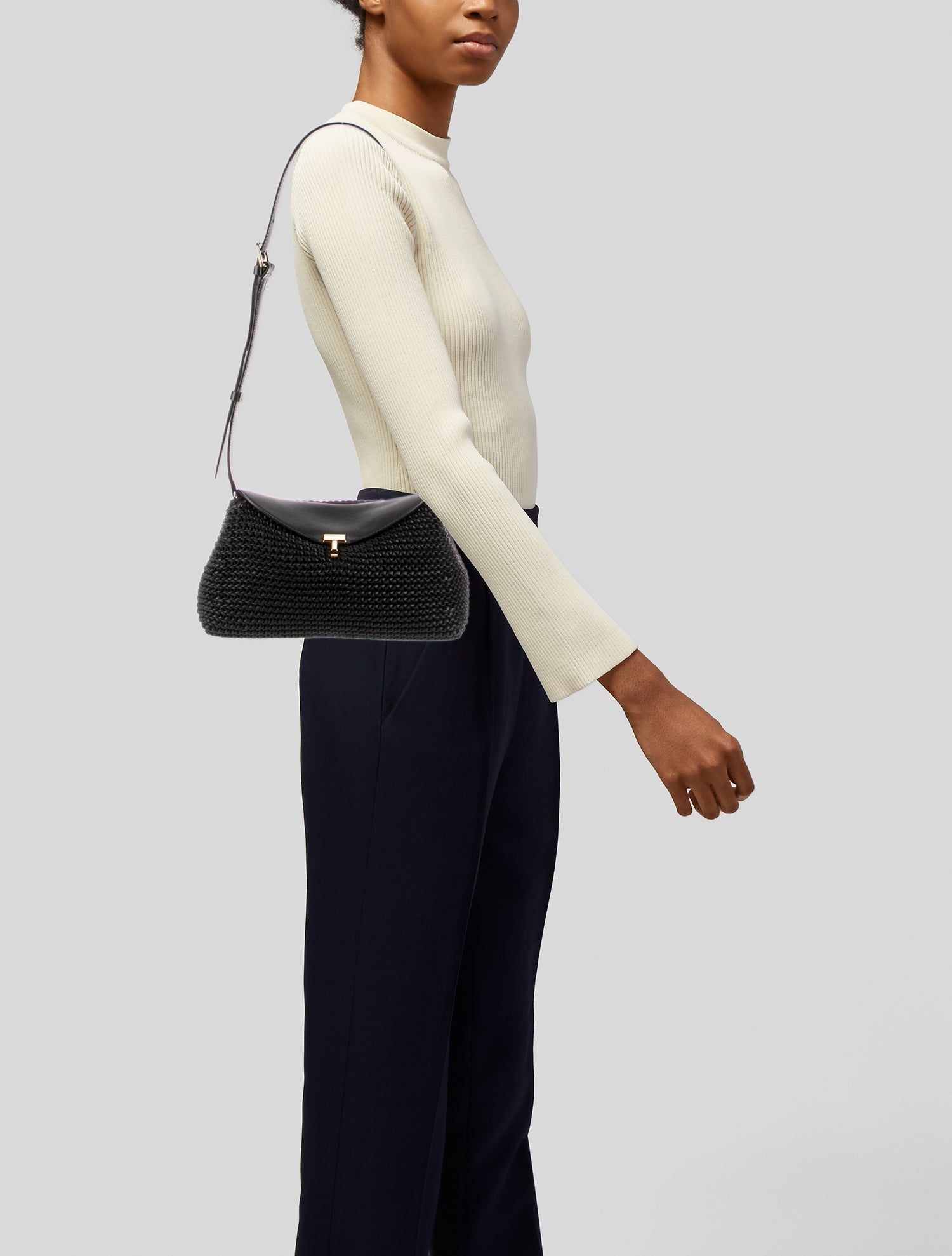 TOTEME Calfskin Woven T-Lock