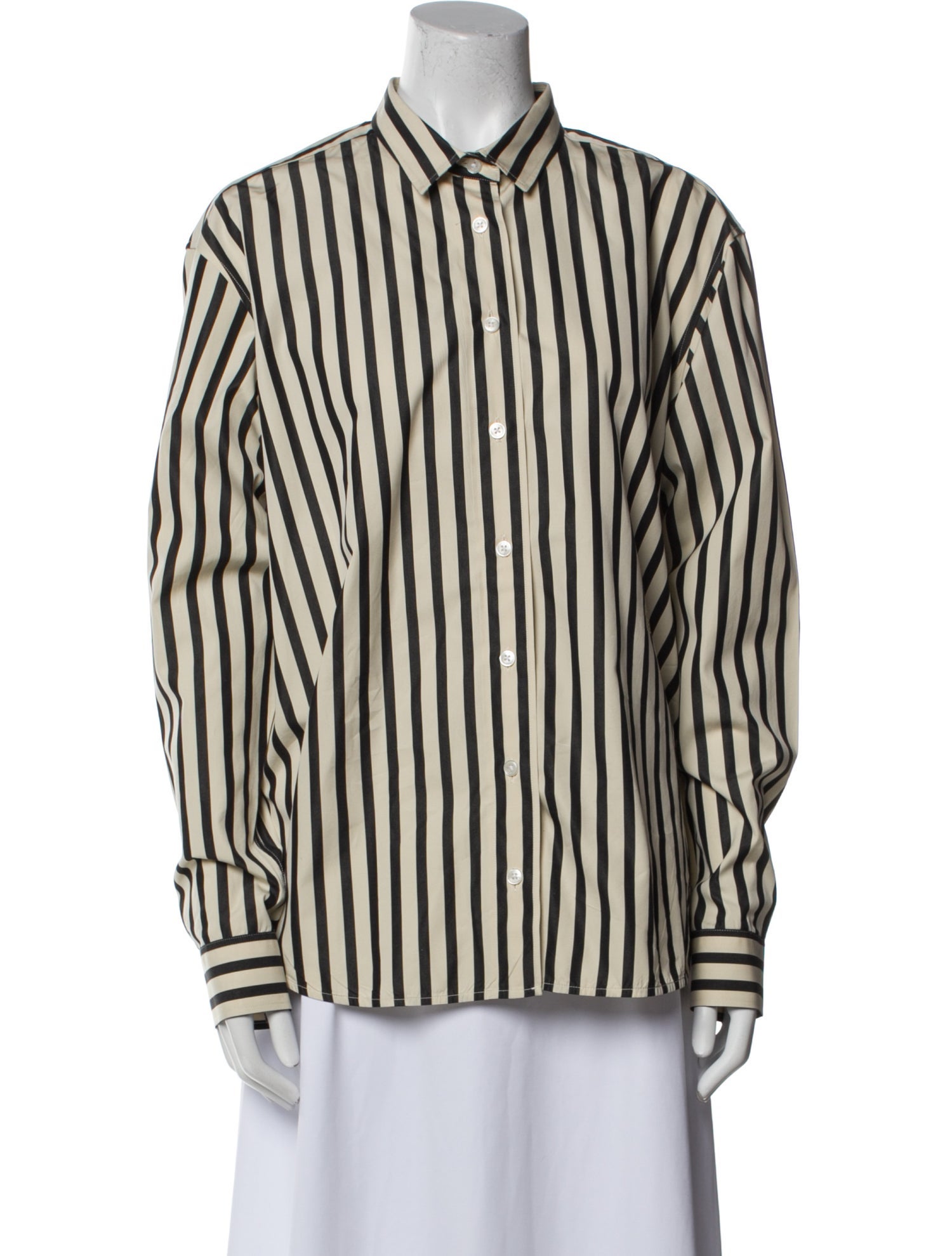 TOTEME Capri Striped Button-Up Top