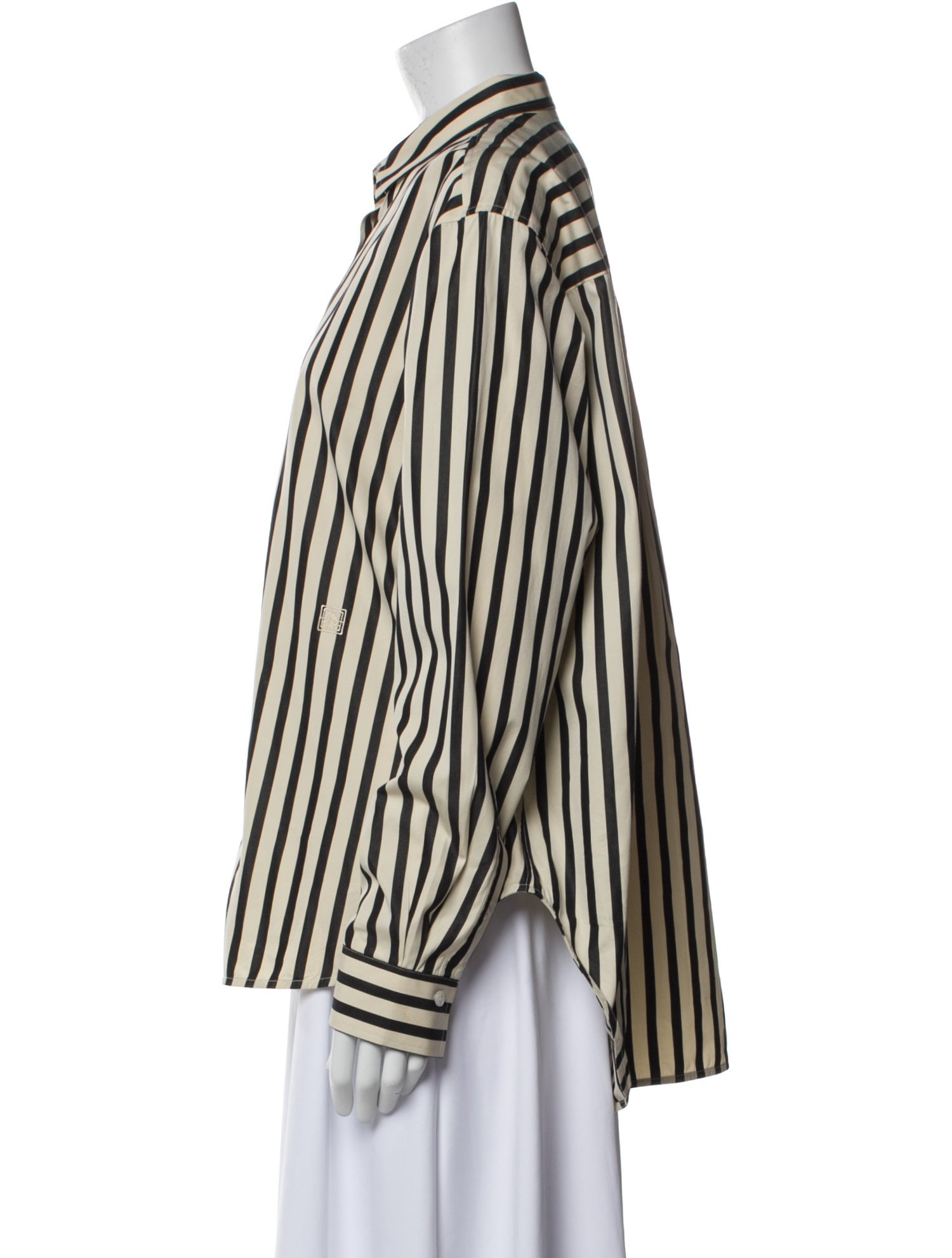 TOTEME Capri Striped Button-Up Top