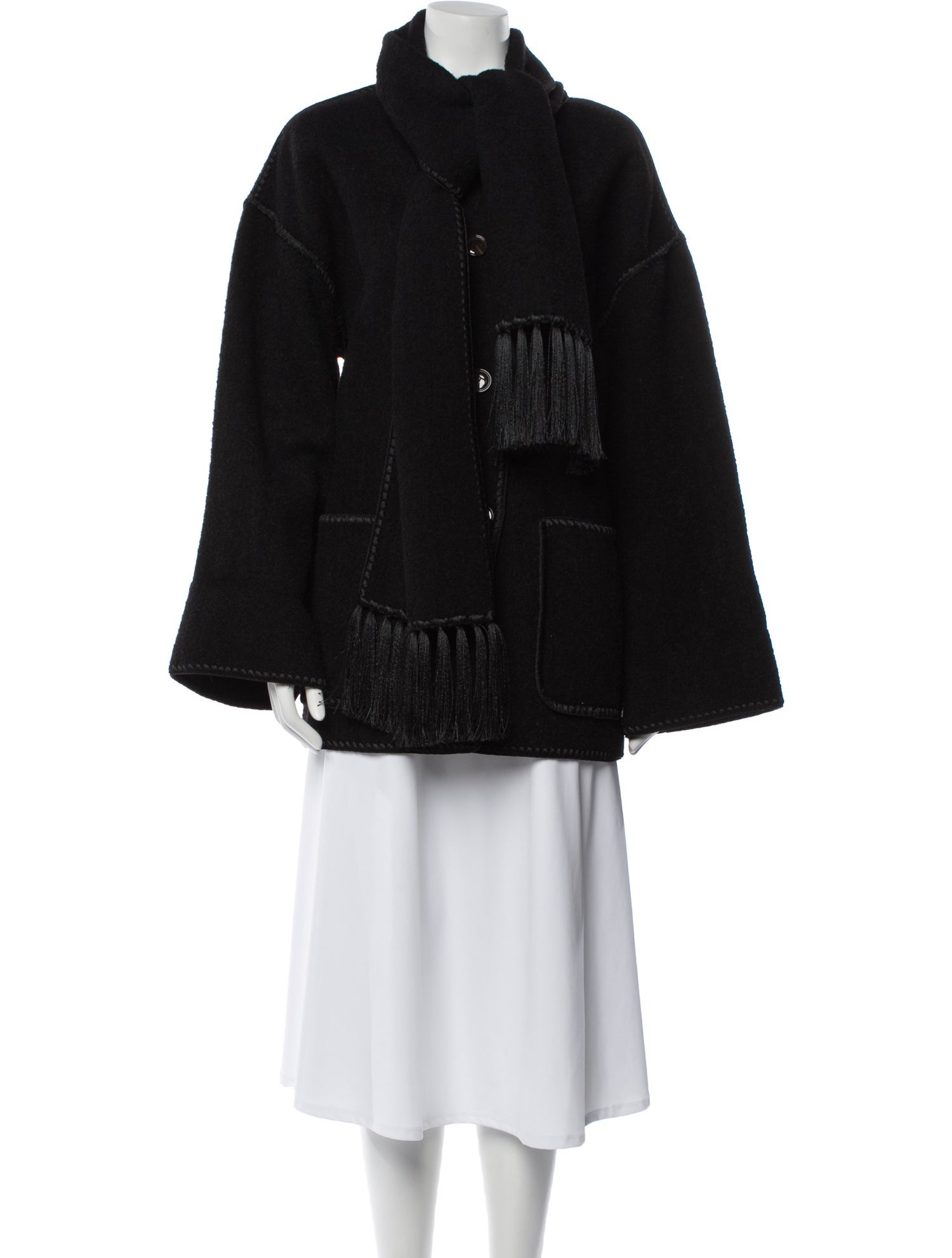 TOTEME Scarf Wool Coat w/ Tags