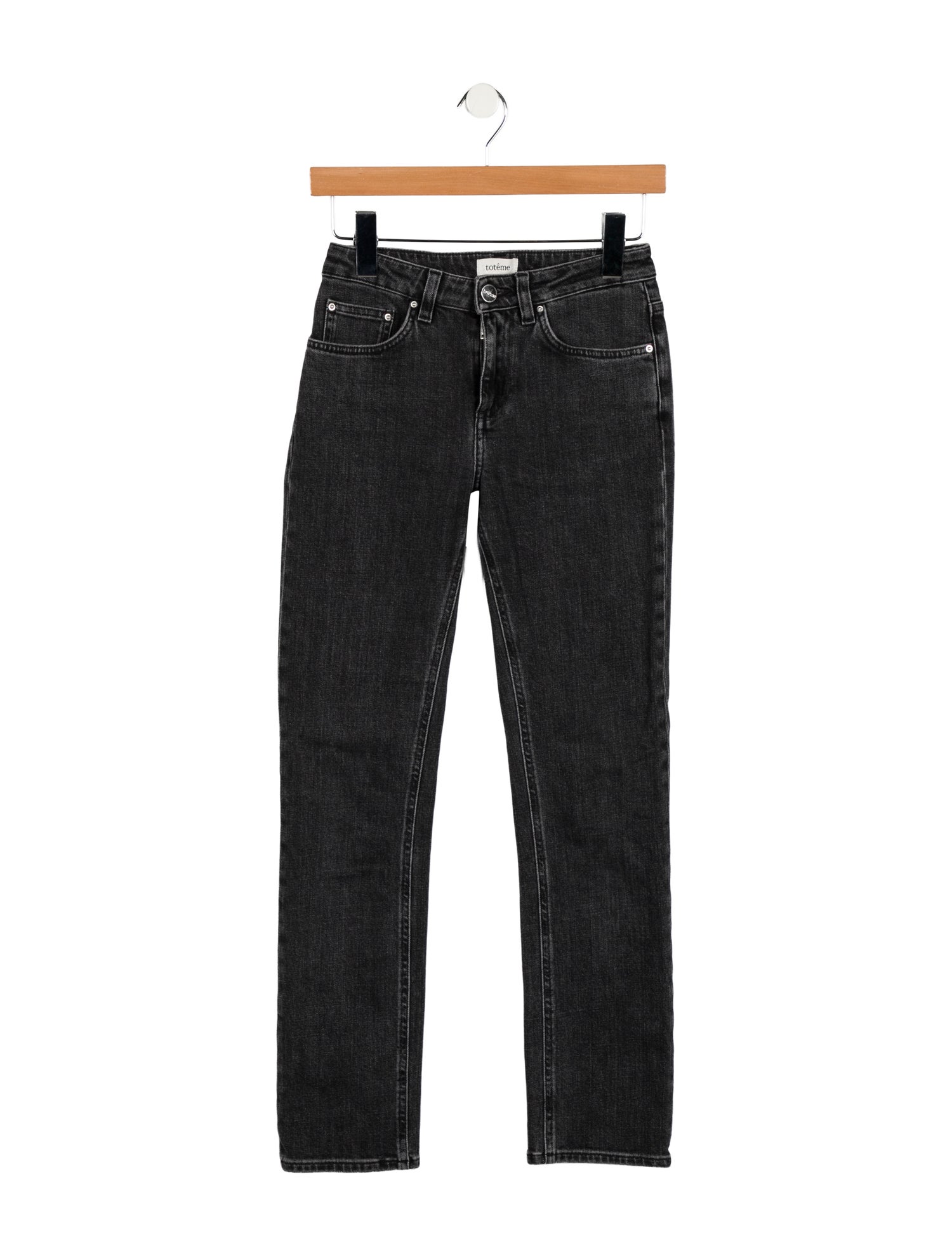 TOTEME Mid-Rise Straight Leg Jeans