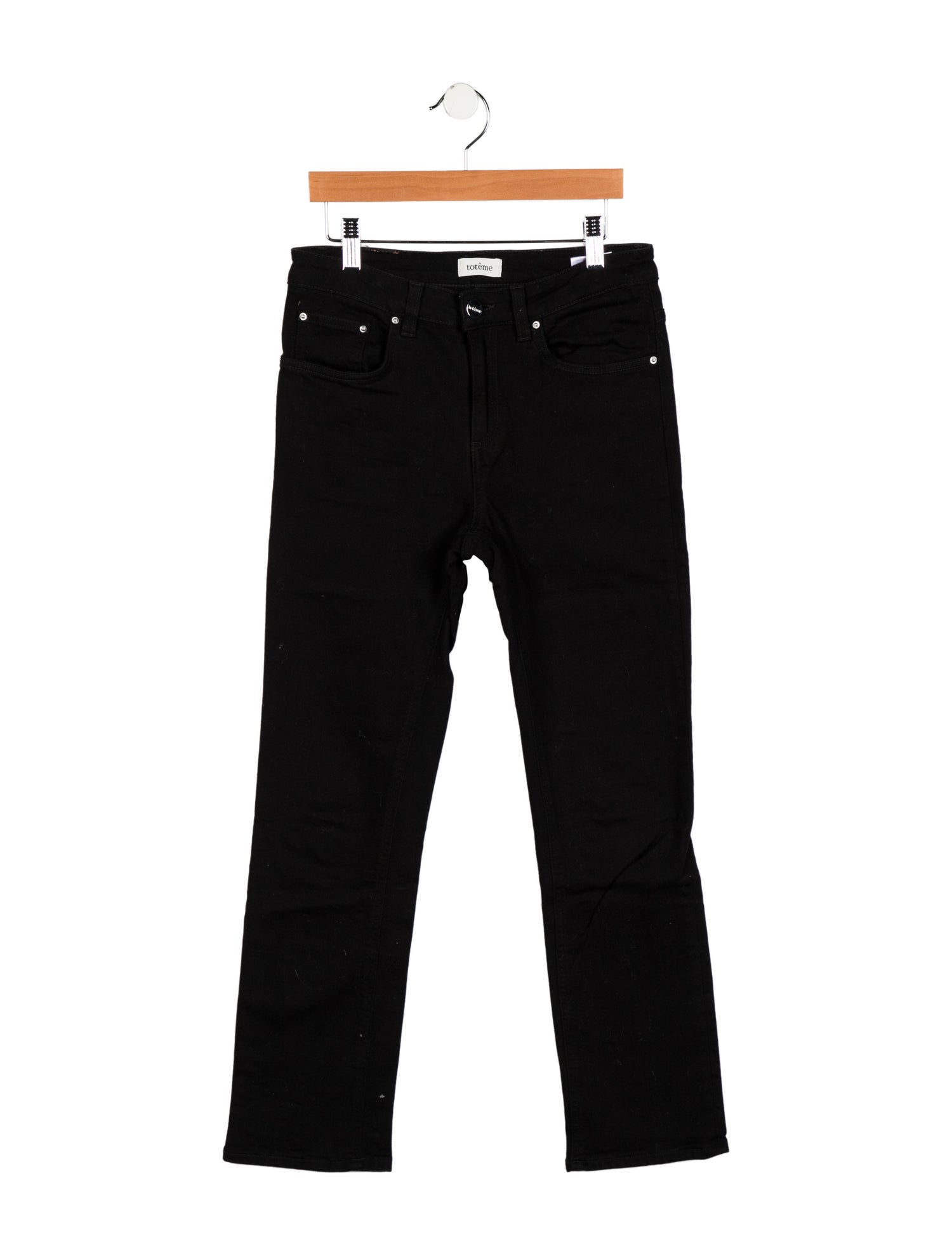 TOTEME Mid-Rise Straight Leg Jeans