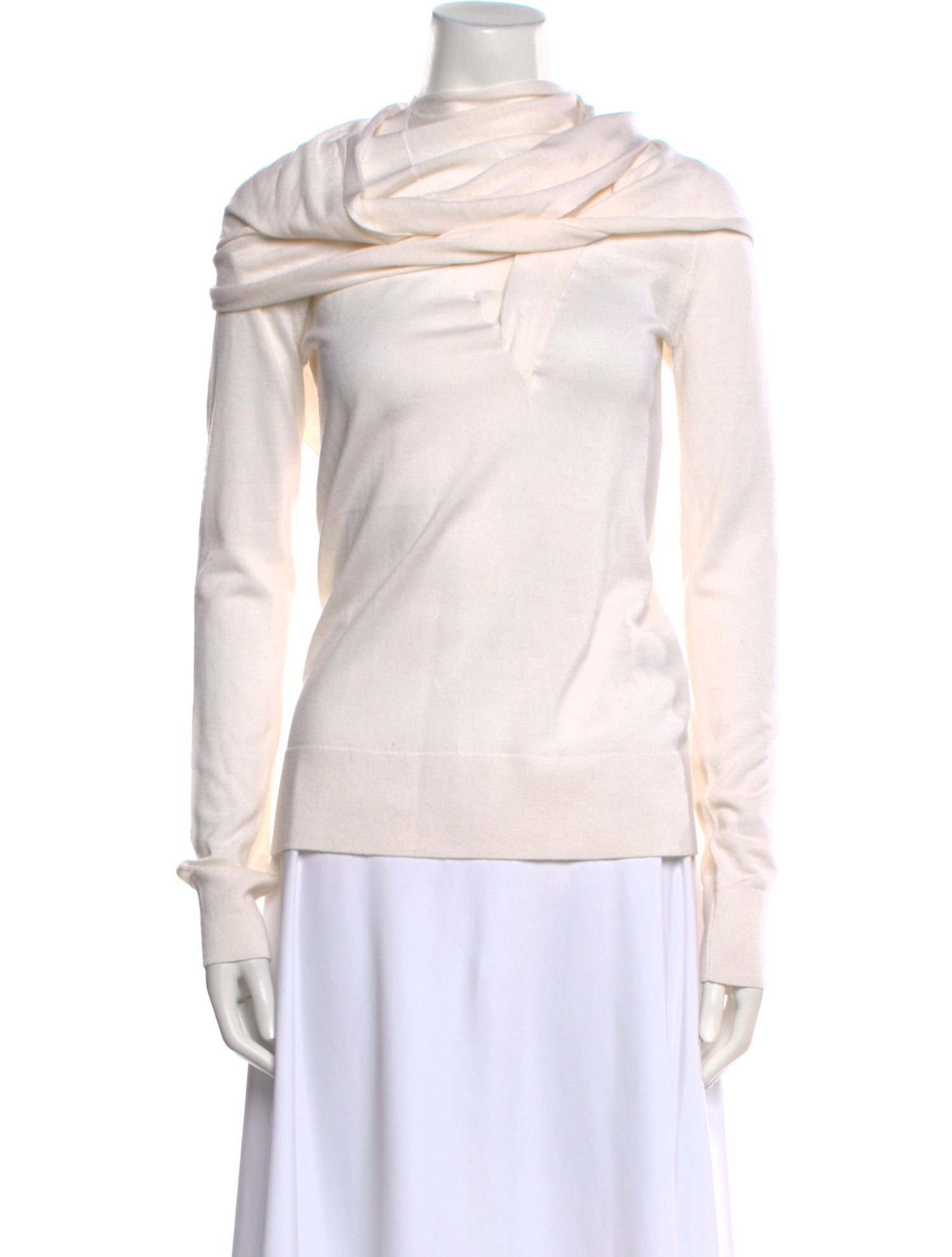 TOTEME Wool Cowl Neck Sweater