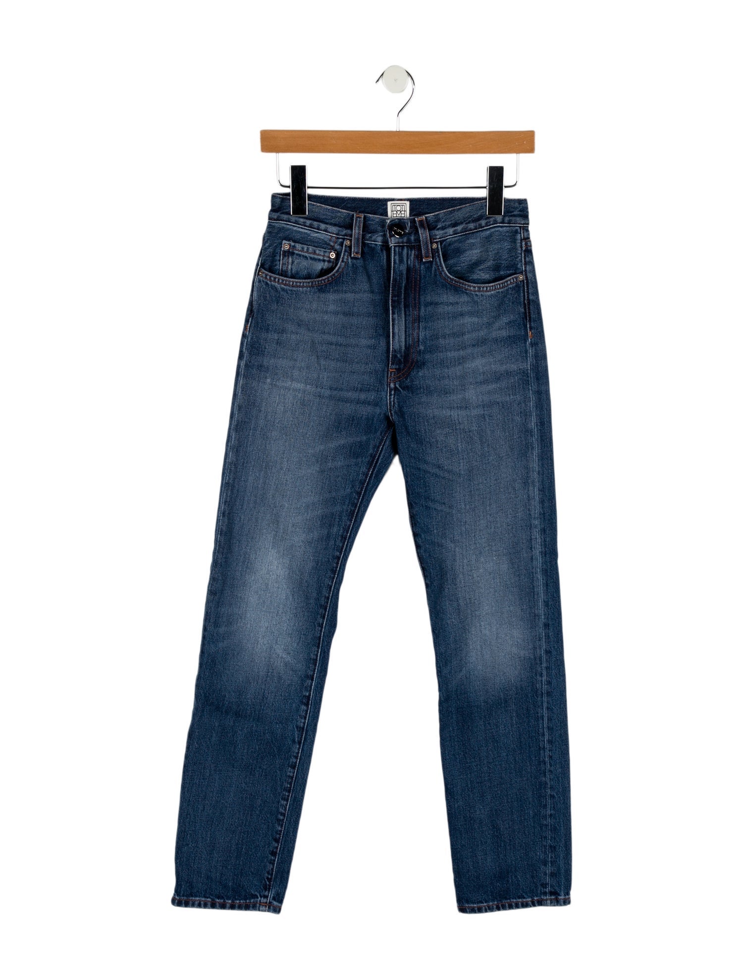 TOTEME High-Rise Straight Leg Jeans