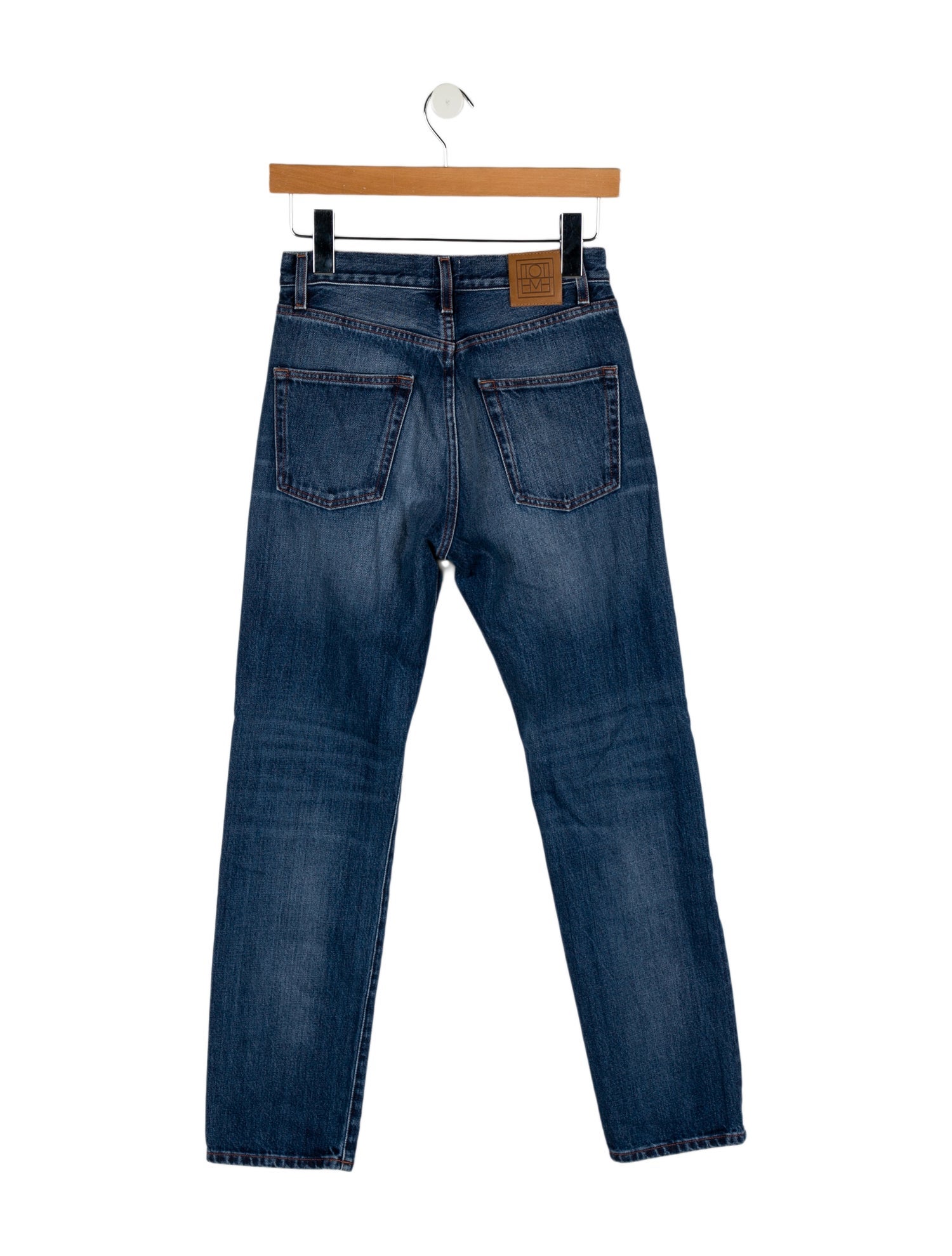 TOTEME High-Rise Straight Leg Jeans