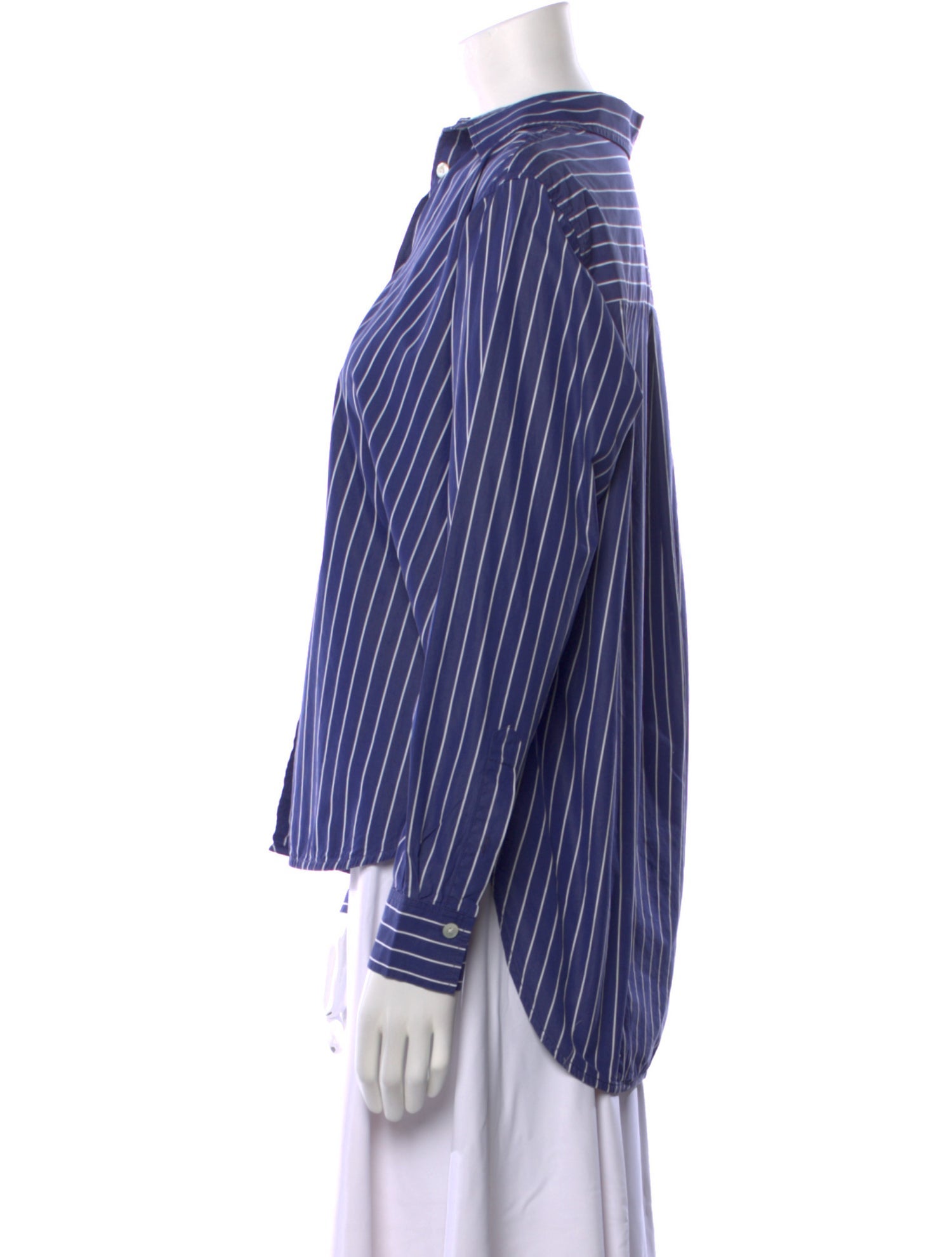 TOTEME Signature Cotton Shirt Striped Button-Up Top