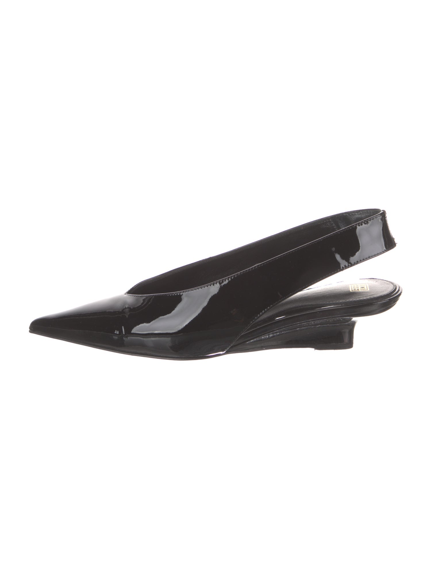TOTEME Patent Leather Slingback Flats