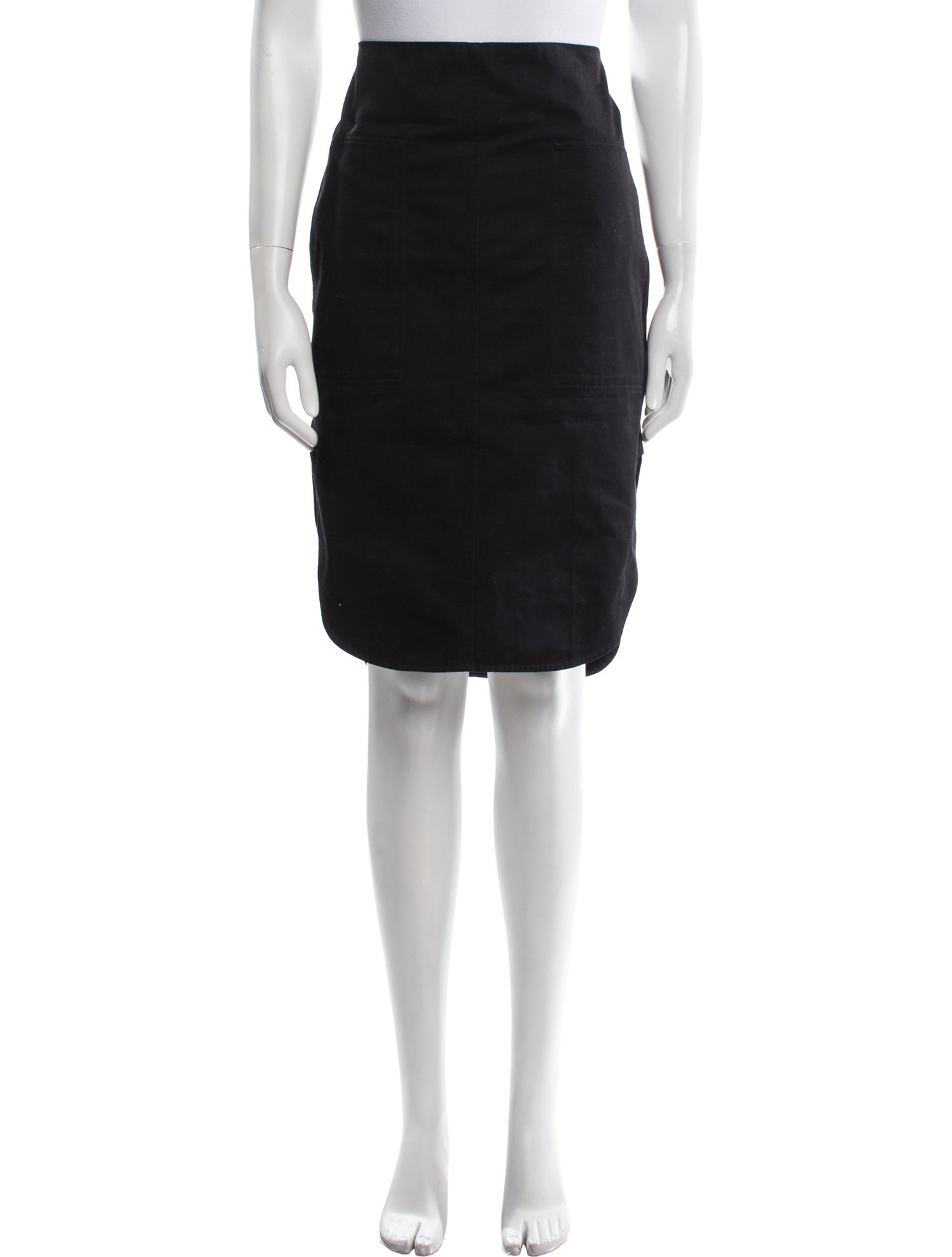 TOTEME Curved-Hem Knee-Length Skirt