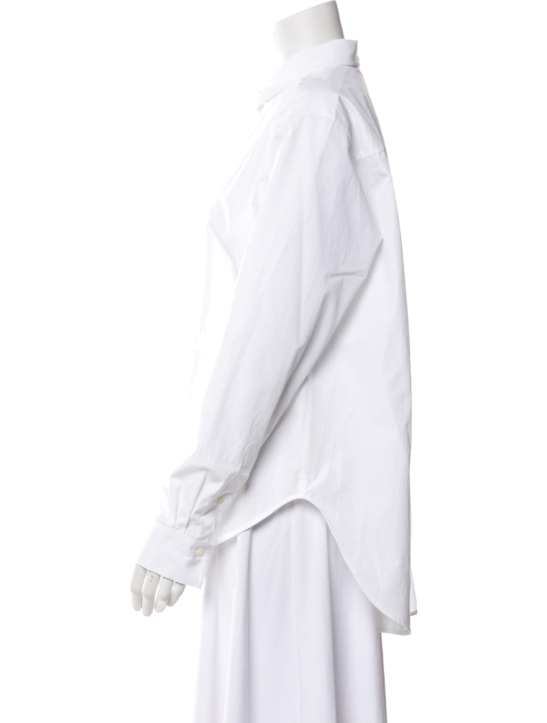 TOTEME Signature Long Sleeve Button-Up Top