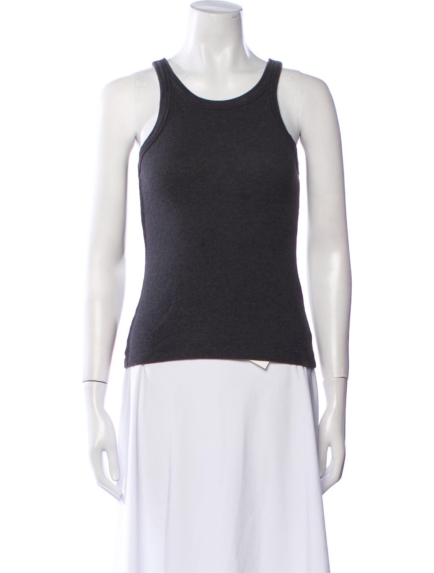 TOTEME Curved Rib Tank Scoop Neck Top