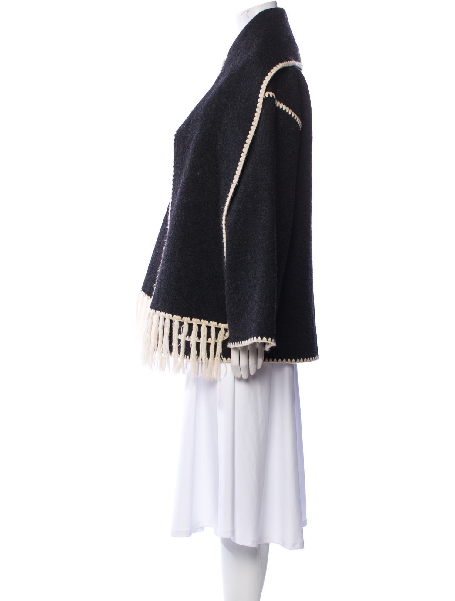 TOTEME Embroidered Scarf Wool Jacket