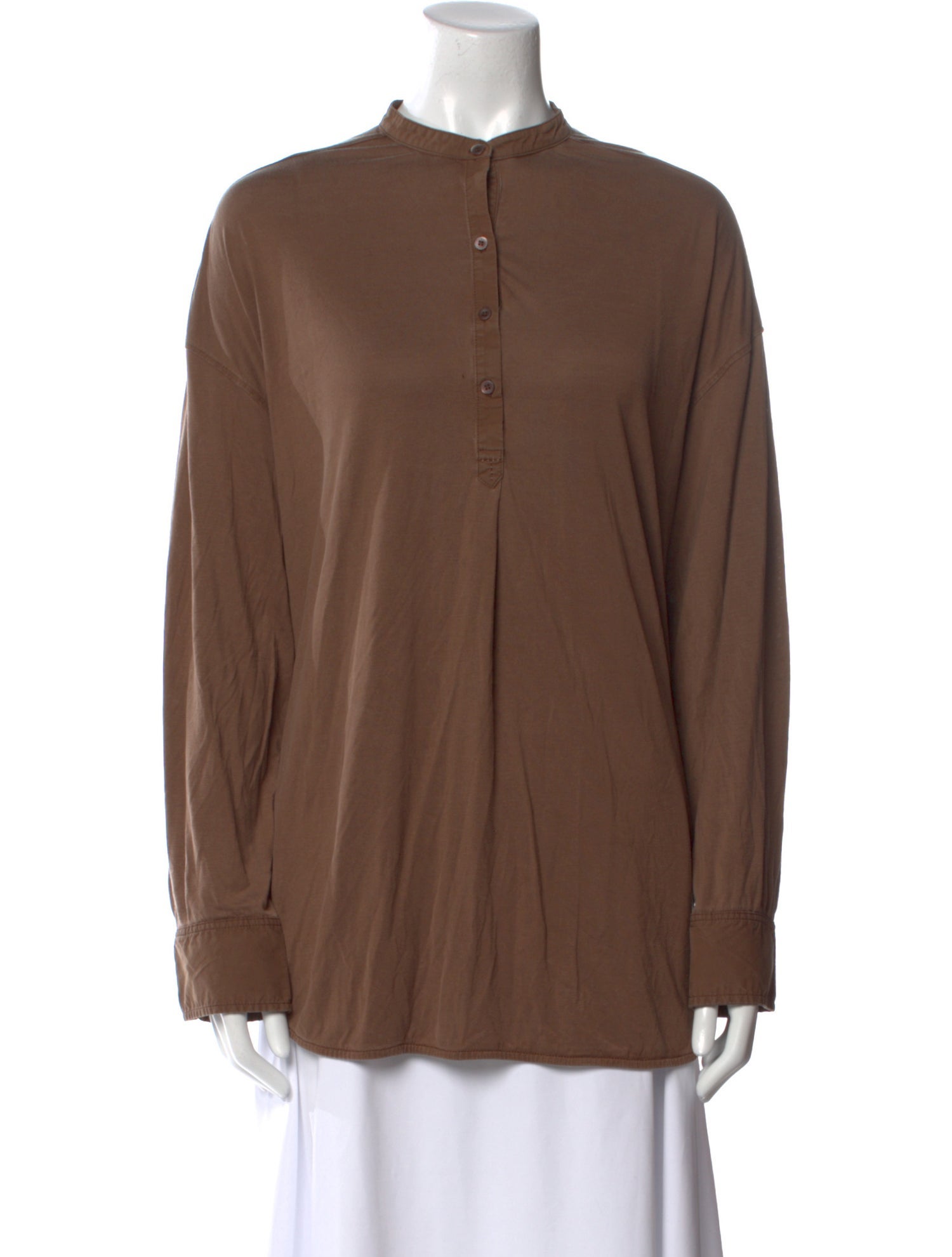 TOTEME Mock Neck Long Sleeve Tunic