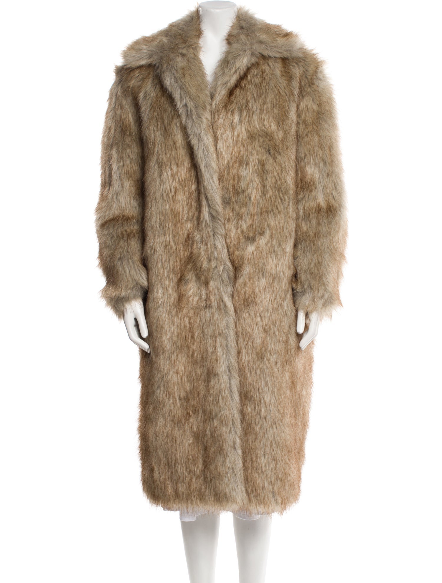 TOTEME Long Faux Fur Faux Fur Coat