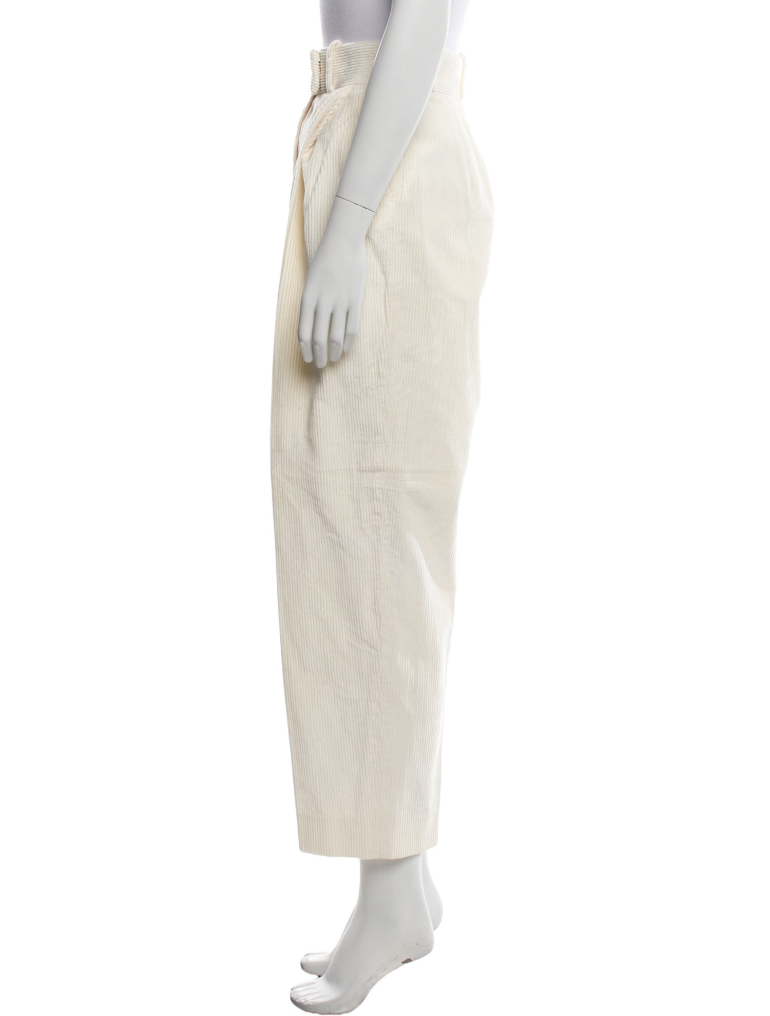 TOTEME Deep Pleat Corduroy Trouser Straight Leg Pants