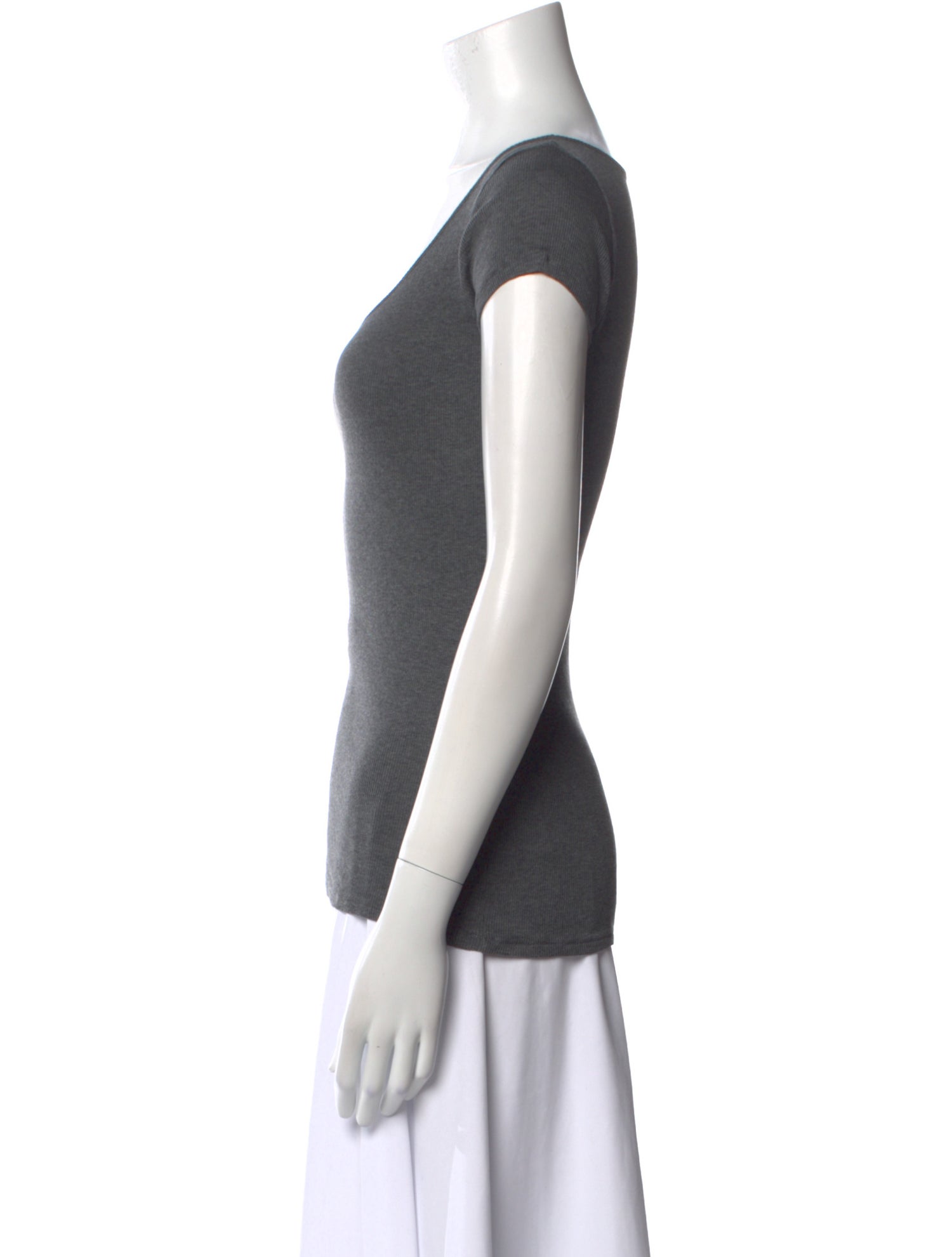 TOTEME Scoop Neck Short Sleeve T-Shirt