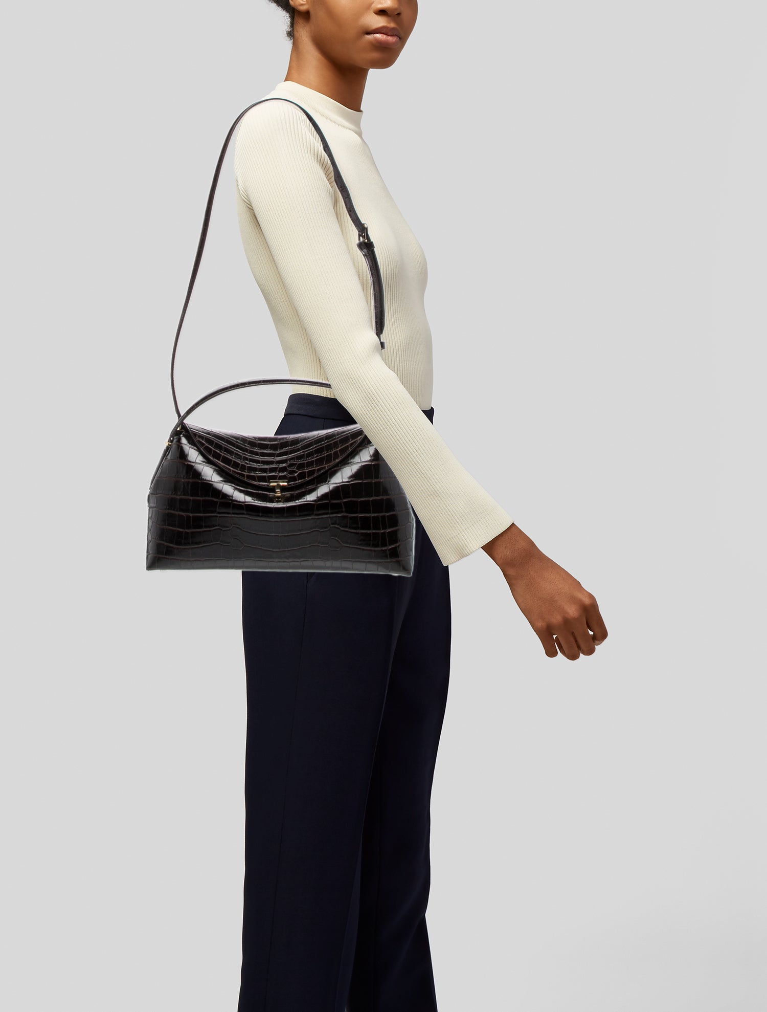 TOTEME Embossed Leather T-Lock