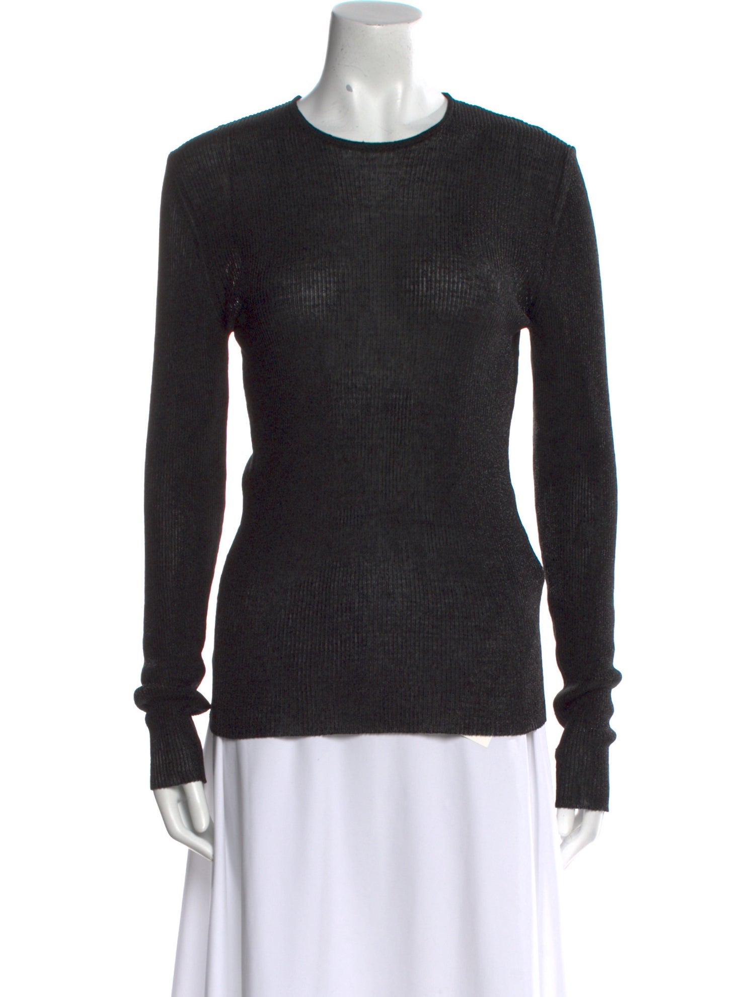 TOTEME Rib Knit Crew Neck Sweater